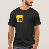 JS Developer Programmer Coding-Logo T-Shirt (Vorderseite)