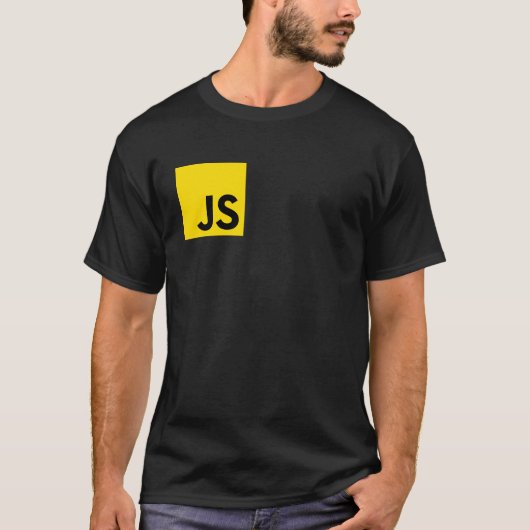JS Developer Programmer Coding-Logo T-Shirt (Vorderseite)