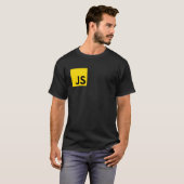 JS Developer Programmer Coding-Logo T-Shirt (Vorne ganz)
