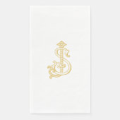 JS Monogram SJ Monogram Wedding Napkins Serviette (Vorderseite)