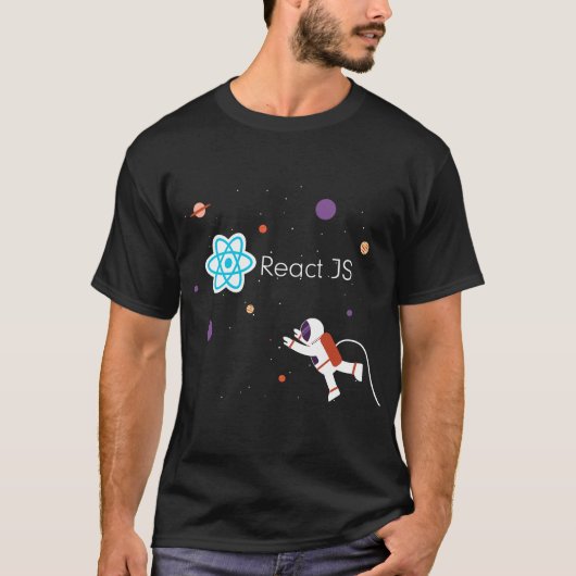 JS-ReactJS-Rahmen T-Shirt (Vorderseite)