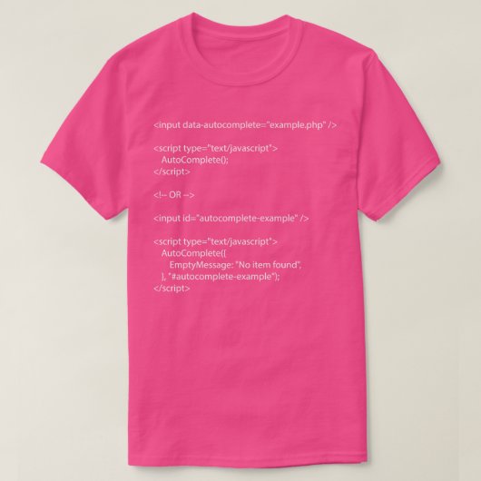 Jsautovollständigeheader 1 T-Shirt (Design vorne)