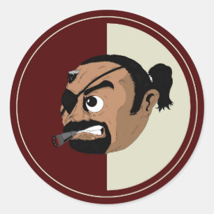 JSC-Aufkleber "Stealth" Runder Aufkleber