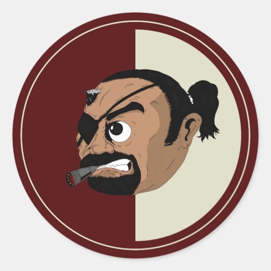 JSC-Aufkleber "Stealth" Runder Aufkleber (Vorderseite)