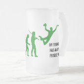 JSC entscheidende Bier-Tasse Mattglas Bierglas (VorderseiteRechts)