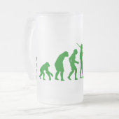 JSC entscheidende Bier-Tasse Mattglas Bierglas (Vorderseite Links)