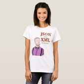 JSON is just XML for hipsters T-shirt (Vorne ganz)
