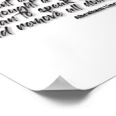 JSR 1. "Lieber schweigen und nachgedacht werden.. Poster (Ecke)