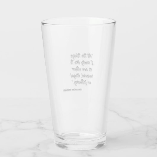 JSR "Alles, was ich wirklich mag Glas (Rückseite)