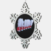 JSU SHAKO SCHNEEFLOCKEN Zinn-Ornament (Rechts)