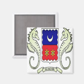 JT001 MAYOTTE, Flag, Afrika, Kühlschrank Magnet (Vorderseite/Rückseite)