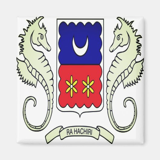 JT001 MAYOTTE, Flag, Afrika, Kühlschrank Magnet (Vorne)