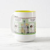 JT013-Tasse Zweifarbige Tasse (Vorderseite Links)