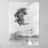 JT08 "A Quiet Hack" schwarz-weiß Poster (Vorne)