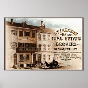 JT Jackson Immobilienmakler - Philadelphia Poster