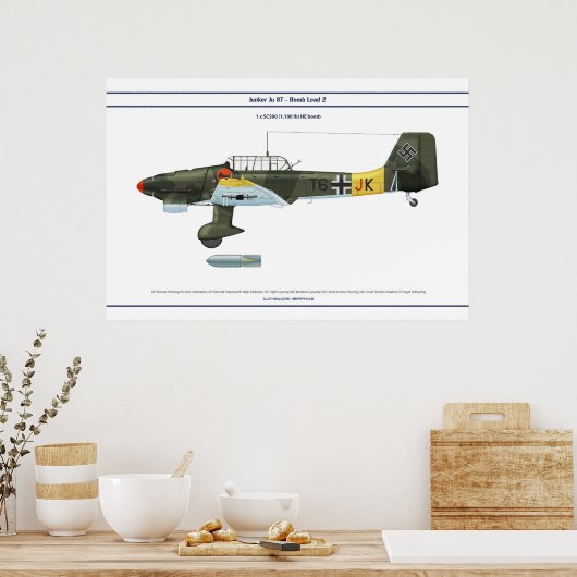 Ju 87 Load 2 Poster (Küche)