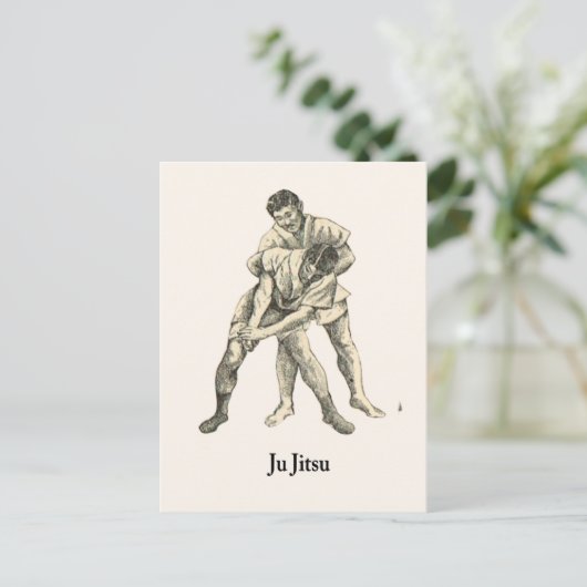 Ju jitsu 5 postkarte (Stehend Vorderseite)