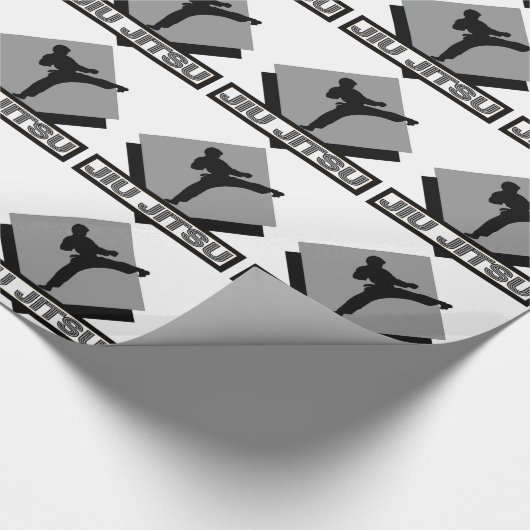 Ju Jitsu Geschenk-Packpapier-Kampfkunstgeschenke Geschenkpapier (Ecke)