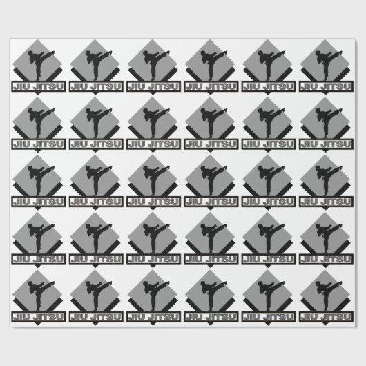Ju Jitsu Geschenk-Packpapier-Kampfkunstgeschenke Geschenkpapier (Flach)