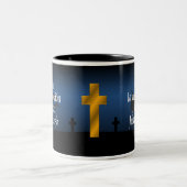 Juan-11:25 b Taza Betrug-Rückseite Biblico Zweifarbige Tasse (Mittel)