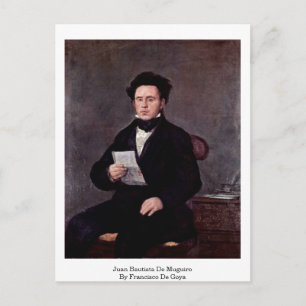 Juan Bautista de Muguiro von Francisco de Goya Postkarte