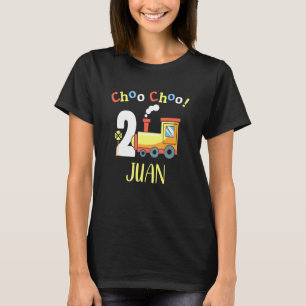 Juan Choo Choo Two Train 2. Geburtstag Turning 2 T-Shirt