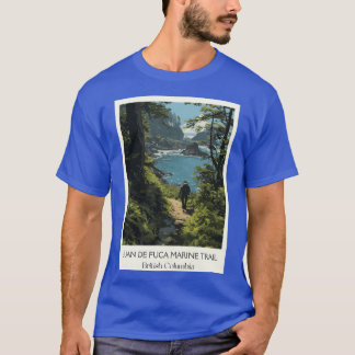 Juan de Fuca Marinerail Westküsten-Wanderkunst Pri T-Shirt