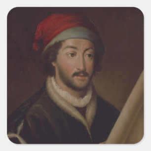 Juan de la Cosa Quadratischer Aufkleber