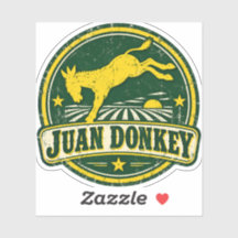 Juan Donkey Vintage abgenutzter Farm Aufkleber