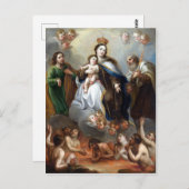 Juan Francisco de Aguilera Die Jungfrau von Carmen Postkarte (Vorne/Hinten)