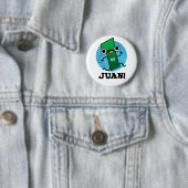 Juan Funny Mexican Number One Pun Button (Beispiel)