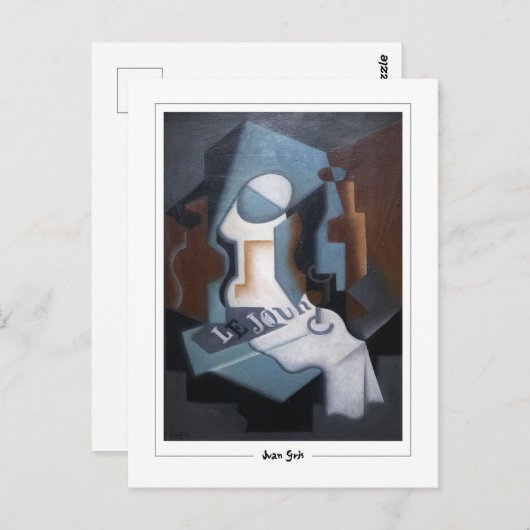 Juan Gris #169 - Fine Art Postcard Postkarte (Vorne/Hinten)
