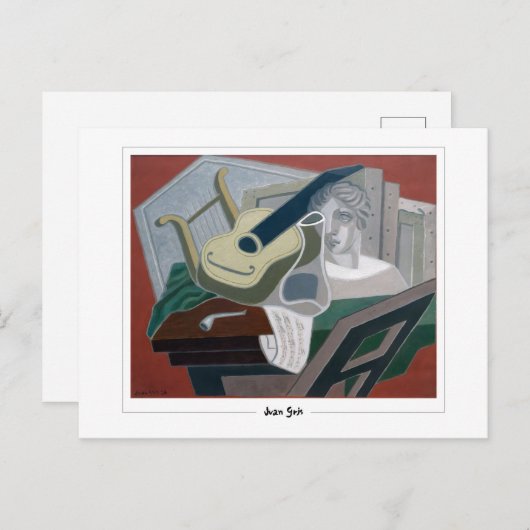 Juan Gris #266 - Fine Art Postcard Postkarte (Vorne/Hinten)