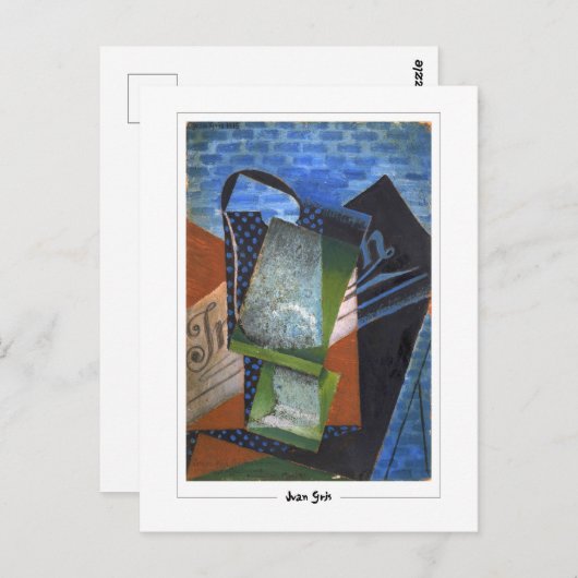 Juan Gris #272 - Fine Art Postcard Postkarte (Vorne/Hinten)