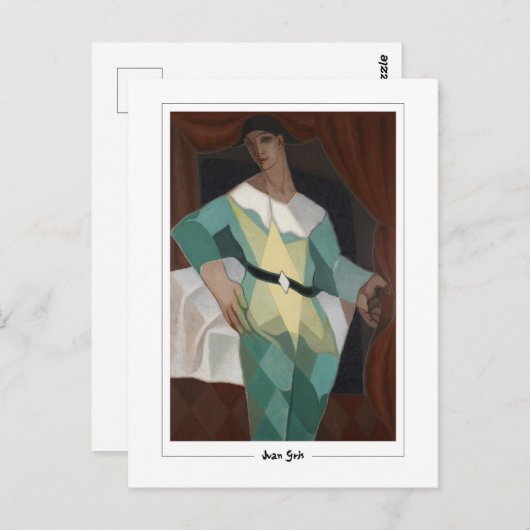 Juan Gris #276 - Fine Art Postcard Postkarte (Vorne/Hinten)