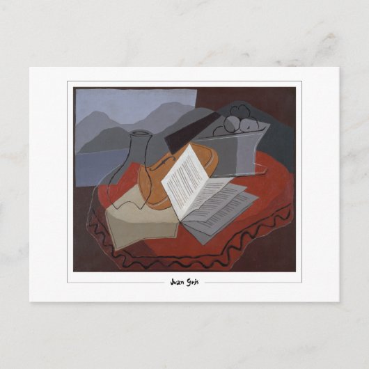 Juan Gris #282 - Fine Art Postcard Postkarte (Vorderseite)