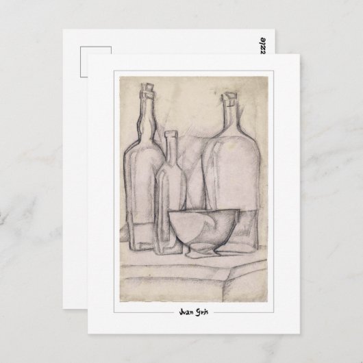 Juan Gris #321 - Fine Art Postcard Postkarte (Vorne/Hinten)