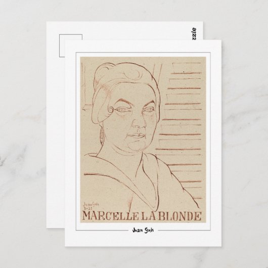 Juan Gris #331 - Fine Art Postcard Postkarte (Vorne/Hinten)