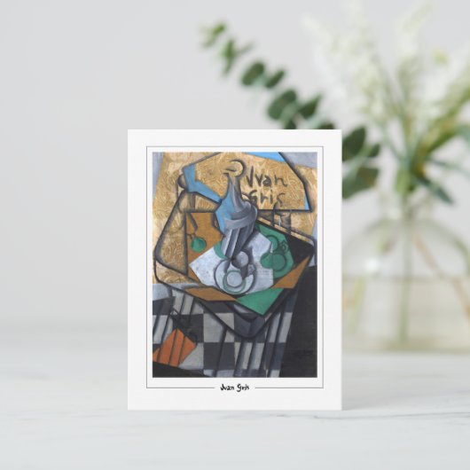 Juan Gris #334 - Fine Art Postcard Postkarte (Stehend Vorderseite)