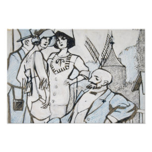 Juan Gris - Aux Courses des Longchamps Fotodruck