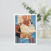 Juan Gris Breakfast Fine Art Postkarte (Stehend Vorderseite)