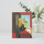 Juan Gris - Das Fenster des Malers Postkarte (Stehend Vorderseite)