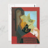 Juan Gris - Das Fenster des Malers Postkarte (Vorne/Hinten)