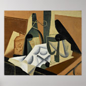 Juan Gris - Das weiße Tablettentuch Poster (Vorne)