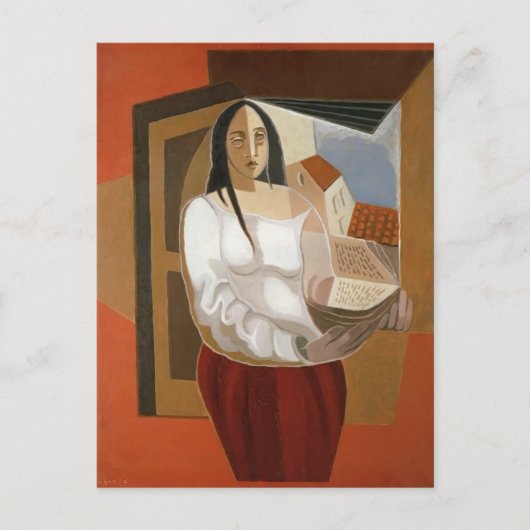 Juan Gris - Der Leser Postkarte (Vorderseite)