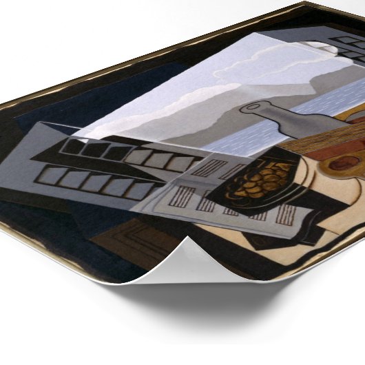 Juan Gris Fine Art im Fenster Öffnen Poster (Ecke)