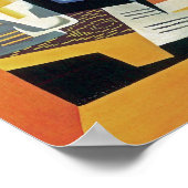 Juan Gris - Geige und Glas - Abstrakte Kunst Poster (Ecke)