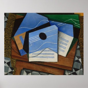 Juan Gris - Guitar on a table Poster