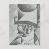 Juan Gris - Leiter eines Mannes mit Zigarre Postkarte (Vorderseite)