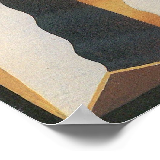 Juan Gris - Pierrot Poster (Ecke)